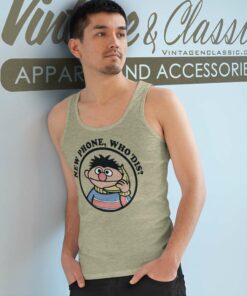 Sesame Street Shirt Ernie New Phone Tank Top Racerback