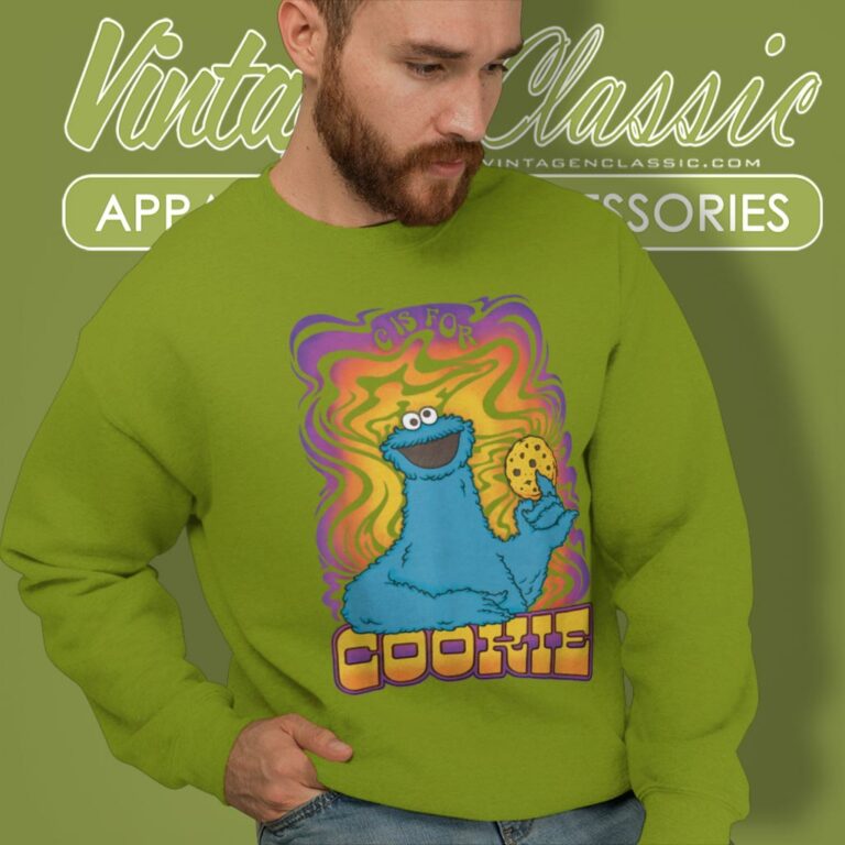 Sesame Street Shirt Psychedelic Cookie Monster Sweatshirt Sesame Street Shirt Psychedelic Cookie Monster Sweatshirt