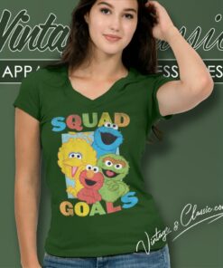 Sesame Street Squad Goals V Neck TShirt