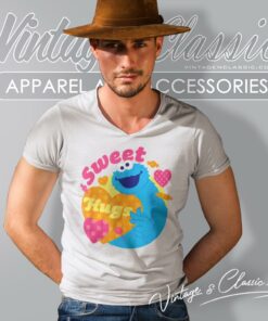 Sesame Street Valentines Day V Neck TShirt