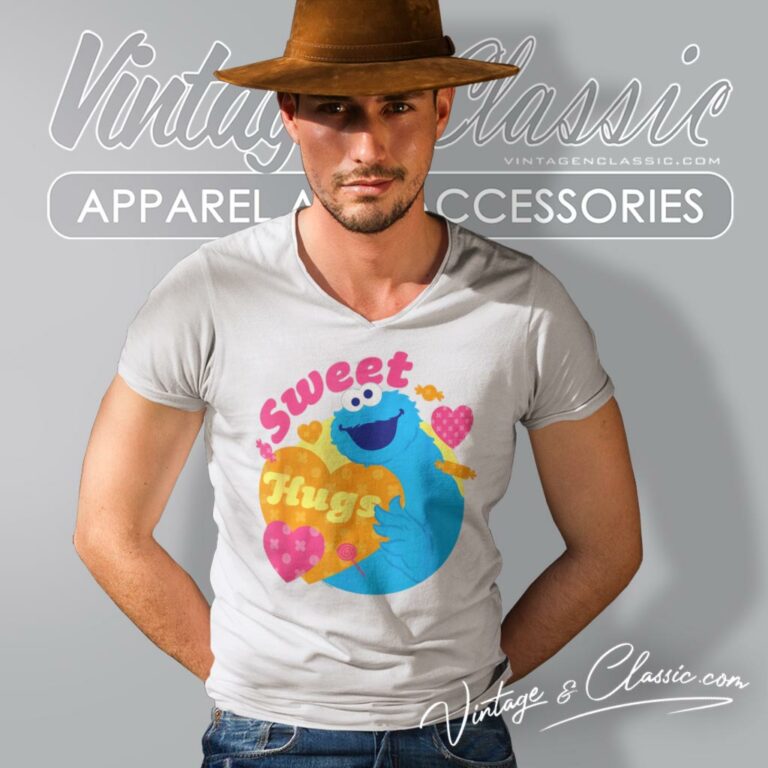 Sesame Street Valentines Day V Neck TShirt Sesame Street Valentines Day V Neck TShirt