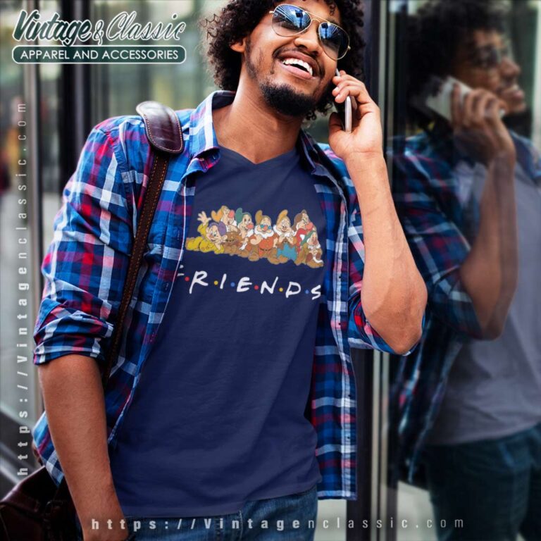 Seven Dwarfs Friends Tv Show Inspired V Neck TShirt Seven Dwarfs Friends Tv Show Inspired V Neck TShirt