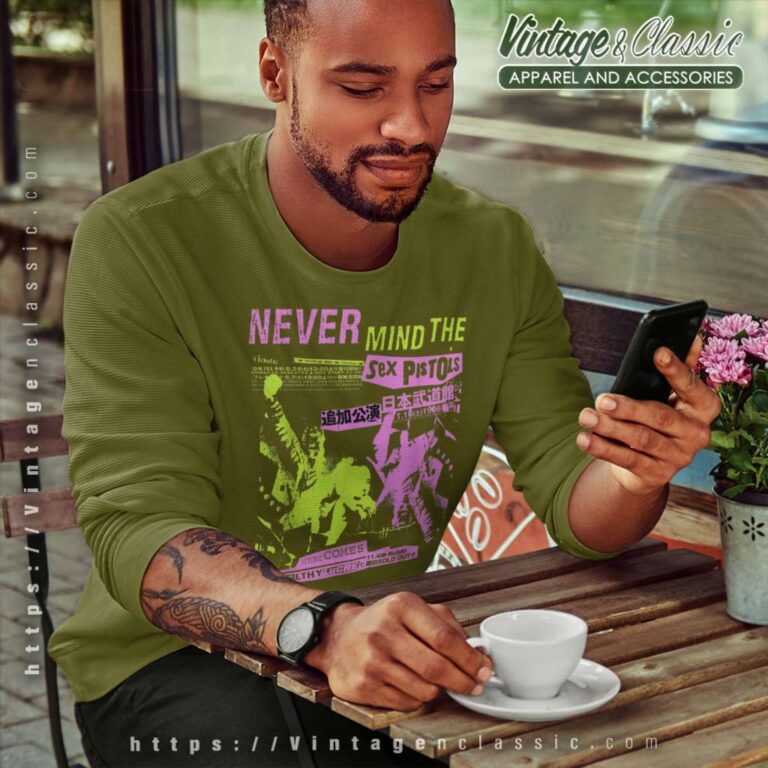 Sex Pistols Classic Japan Tour Pink Yellow Sweatshirt Sex Pistols Classic Japan Tour Pink Yellow Sweatshirt