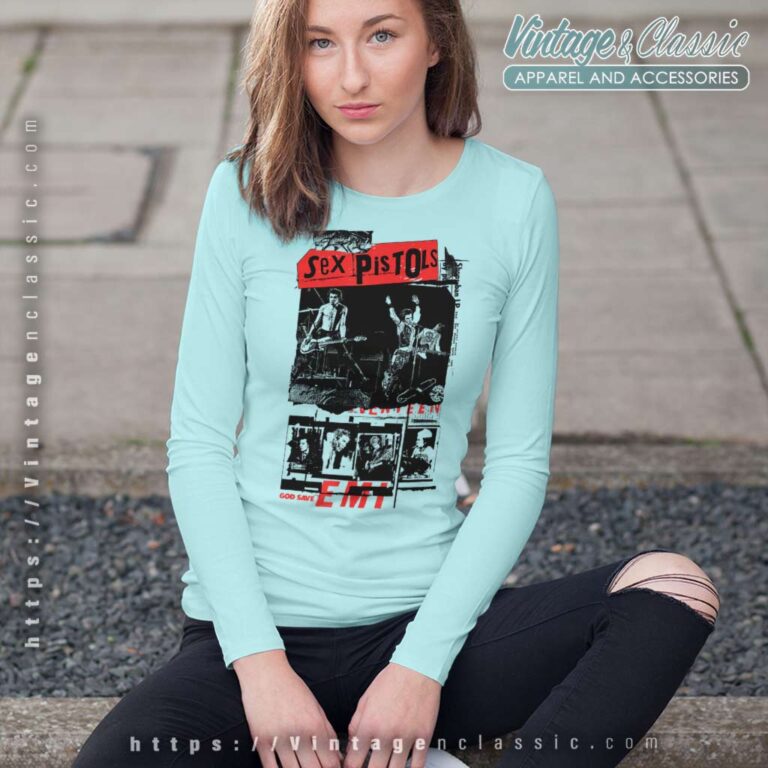 Sex Pistols Classic Photo Collage Long Sleeve Tee Sex Pistols Classic Photo Collage Long Sleeve Tee