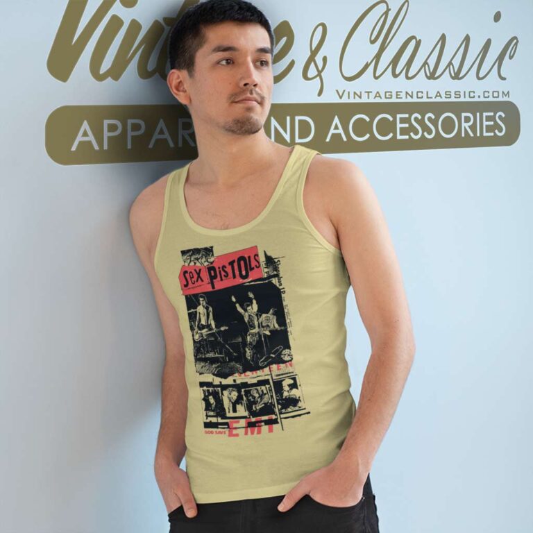 Sex Pistols Classic Photo Collage Tank Top Racerback Sex Pistols Classic Photo Collage Tank Top Racerback