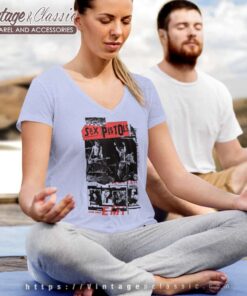 Sex Pistols Classic Photo Collage V Neck TShirt