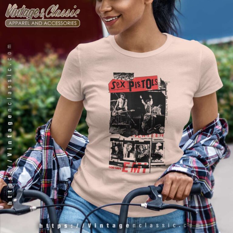 Sex Pistols Classic Photo Collage Women TShirt Sex Pistols Classic Photo Collage Women TShirt
