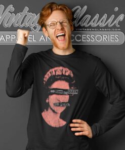 Sex Pistols God Save The Queen Red Stamp Long Sleeve Tee