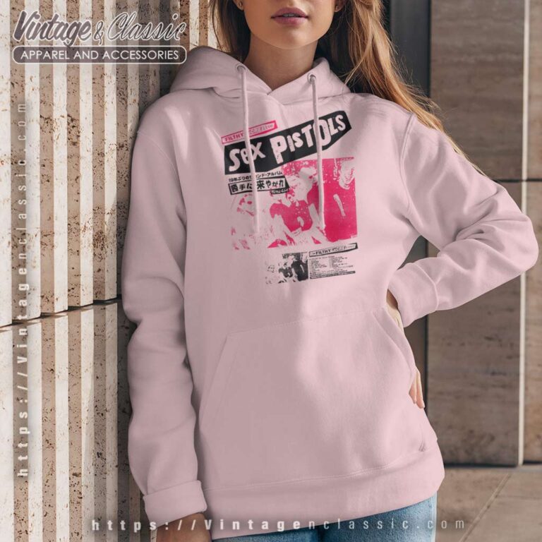 Sex Pistols Japan Tour Pink Photo Hoodie Sex Pistols Japan Tour Pink Photo Hoodie