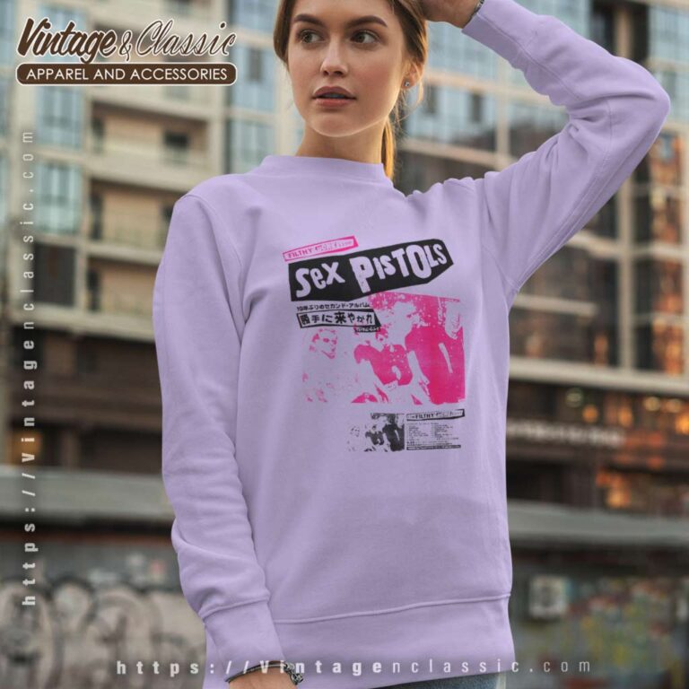 Sex Pistols Japan Tour Pink Photo Sweatshirt Sex Pistols Japan Tour Pink Photo Sweatshirt