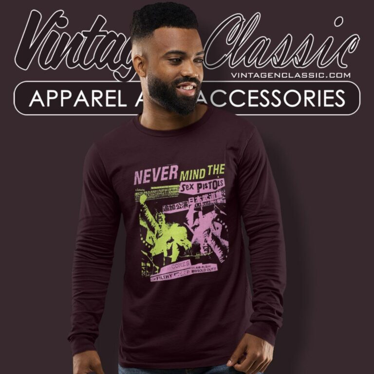 Sex Pistols Japanese Poster Long Sleeve Tee Sex Pistols Japanese Poster Long Sleeve Tee