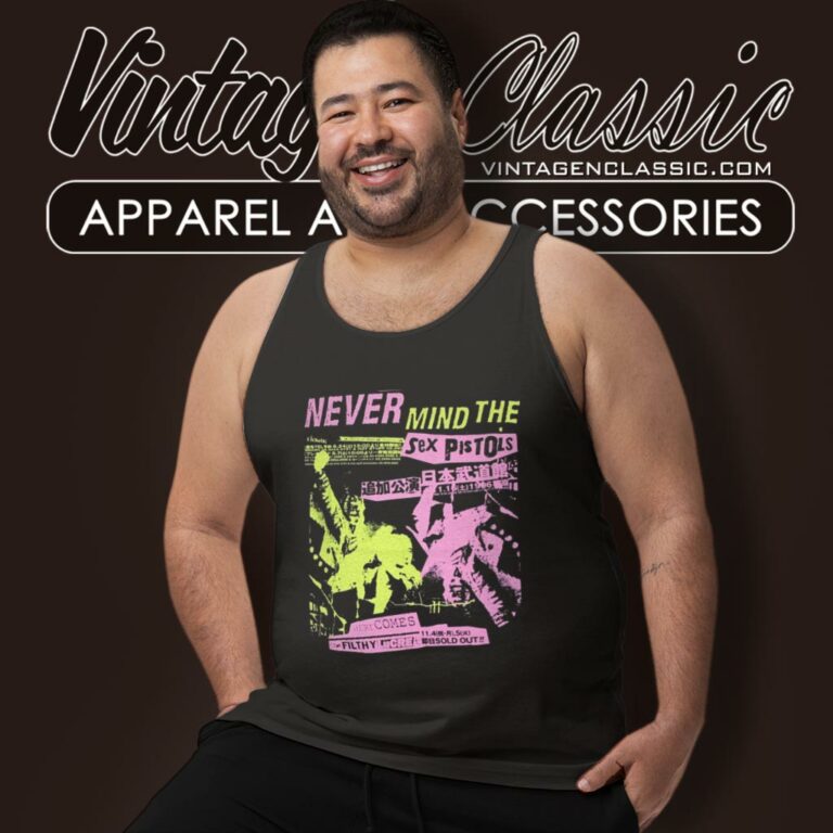 Sex Pistols Japanese Poster Tank Top Racerback Sex Pistols Japanese Poster Tank Top Racerback