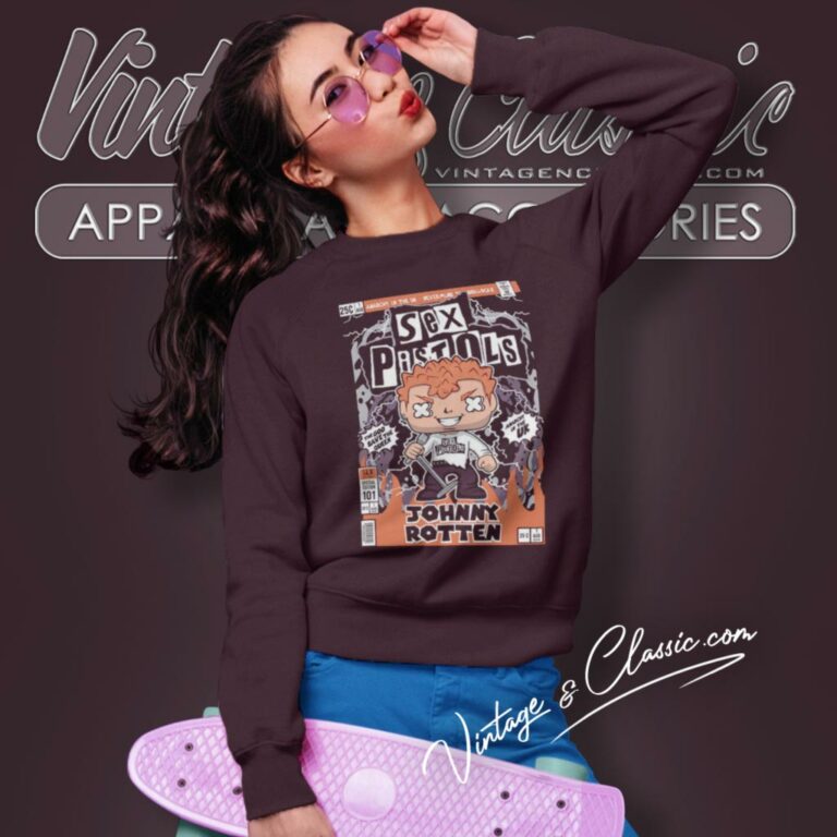 Sex Pistols Johnny Rotten Cartoon Sweatshirt Sex Pistols Johnny Rotten Cartoon Sweatshirt