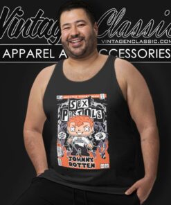 Sex Pistols Johnny Rotten Cartoon Tank Top Racerback