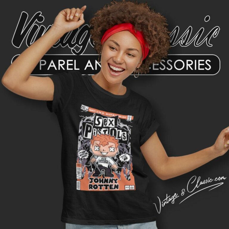 Sex Pistols Johnny Rotten Cartoon Women T Shirt Sex Pistols Johnny Rotten Cartoon Women T Shirt