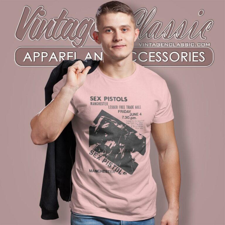 Sex Pistols Manchester Flyer T Shirt Sex Pistols Manchester Flyer T Shirt