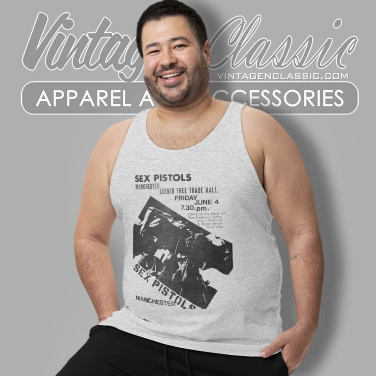 Sex Pistols Manchester Flyer Tank Top Racerback Sex Pistols Manchester Flyer Tank Top Racerback