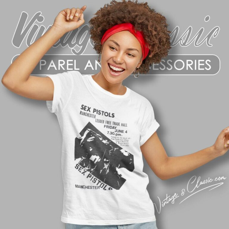 Sex Pistols Manchester Flyer Women T Shirt Sex Pistols Manchester Flyer Women T Shirt