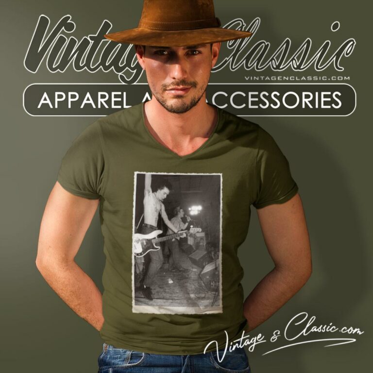 Sex Pistols On Stage V Neck TShirt Sex Pistols On Stage V Neck TShirt