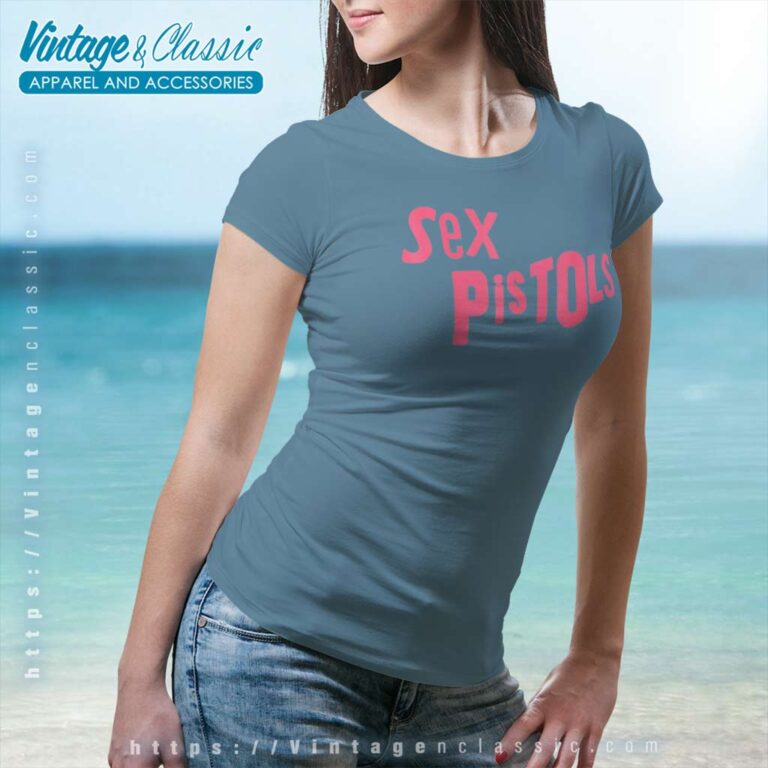Sex Pistols Pink Logo Women TShirt Sex Pistols Pink Logo Women TShirt