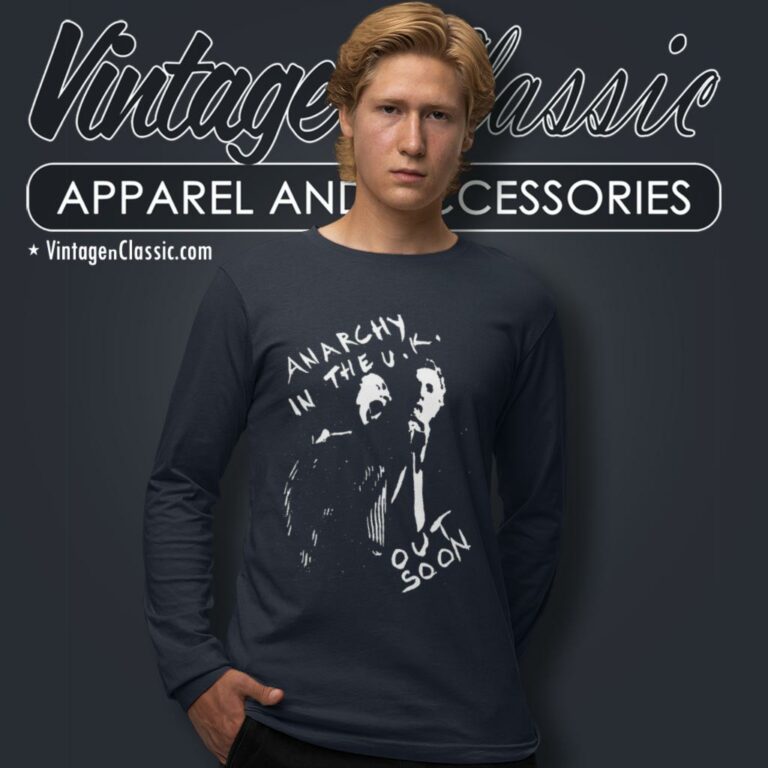 Sex Pistols Shirt Anarchy In The Uk Out Soon Long Sleeve Tee Sex Pistols Shirt Anarchy In The Uk Out Soon Long Sleeve Tee