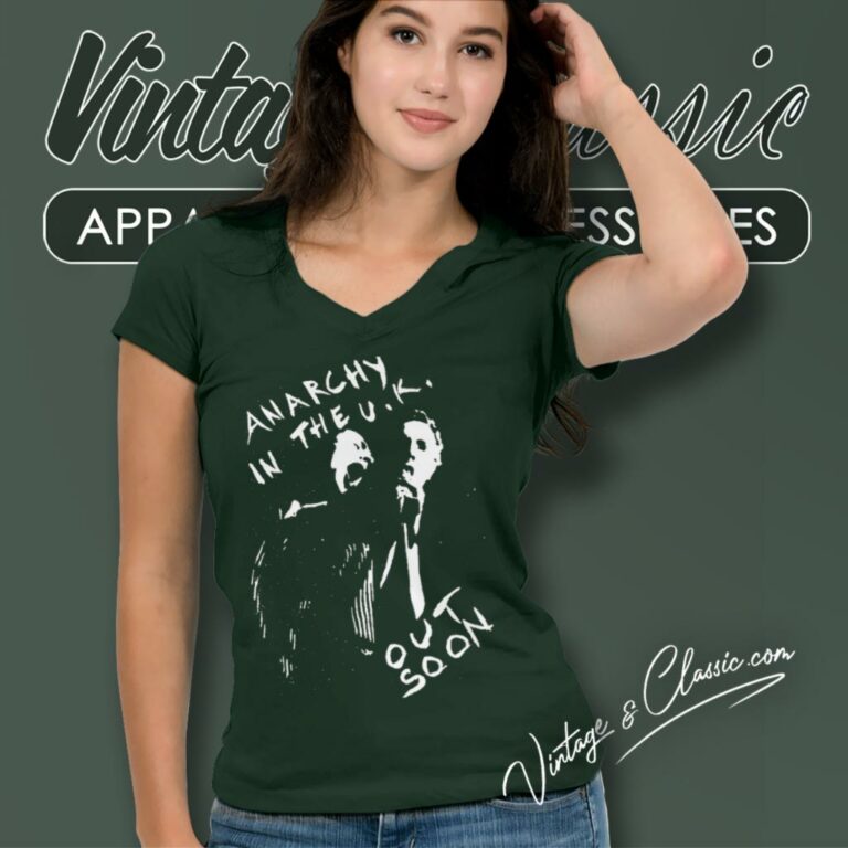 Sex Pistols Shirt Anarchy In The Uk Out Soon V Neck TShirt Sex Pistols Shirt Anarchy In The Uk Out Soon V Neck TShirt