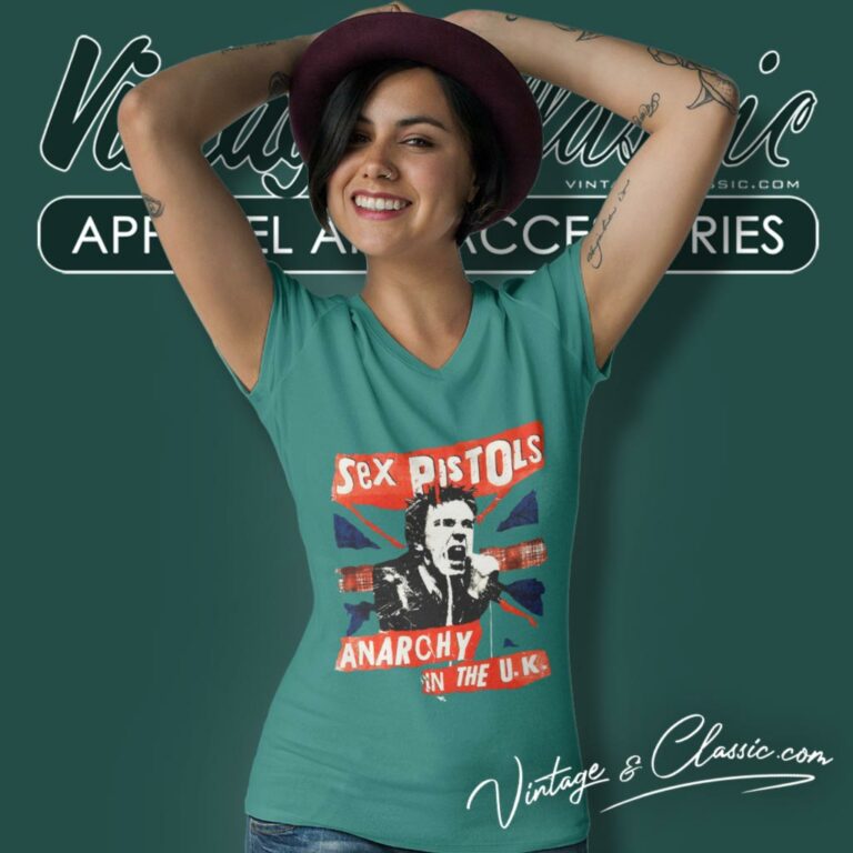 Sex Pistols Shirt Anarchy In The Uk V Neck TShirt Sex Pistols Shirt Anarchy In The Uk V Neck TShirt