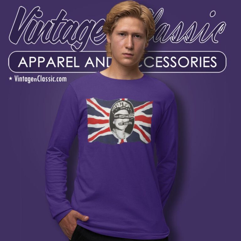 Sex Pistols Shirt God Save The Queen Long Sleeve Tee Sex Pistols Shirt God Save The Queen Long Sleeve Tee