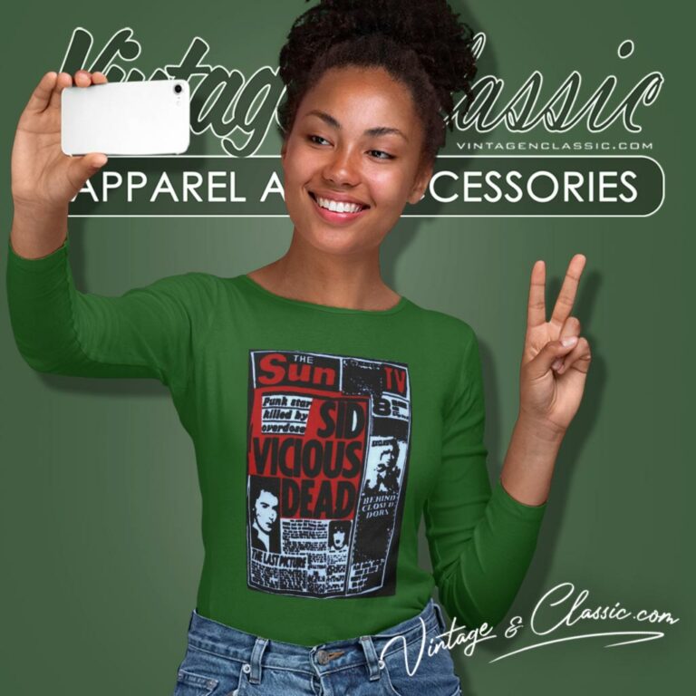 Sex Pistols Sid Vicious Dead Long Sleeve Tee Sex Pistols Sid Vicious Dead Long Sleeve Tee
