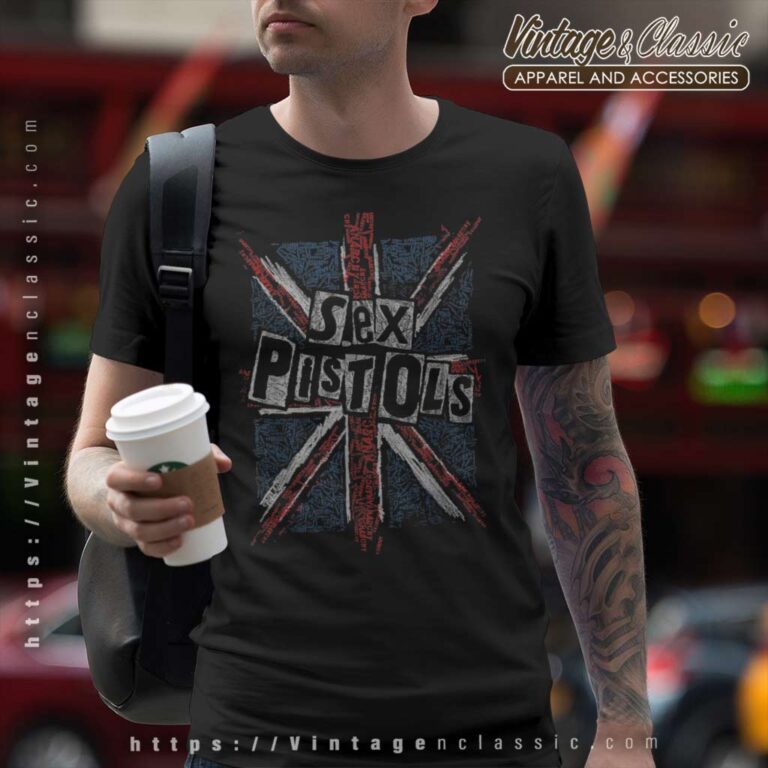 Sex Pistols Union Jack Words T Shirt Sex Pistols Union Jack Words T Shirt