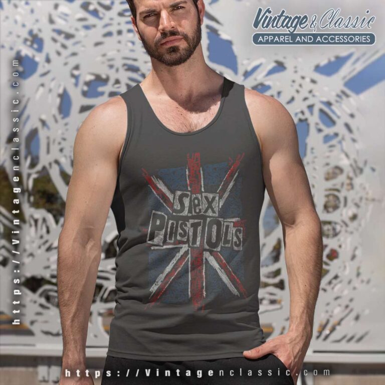 Sex Pistols Union Jack Words Tank Top Racerback Sex Pistols Union Jack Words Tank Top Racerback
