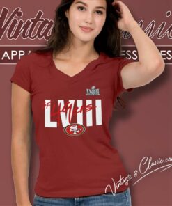 Sf 49ers Nfl Super Bowl Lviii V Neck TShirt