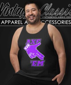 Sfa Axe Em Logo Lumberjack Football Raise Tank Top Racerback