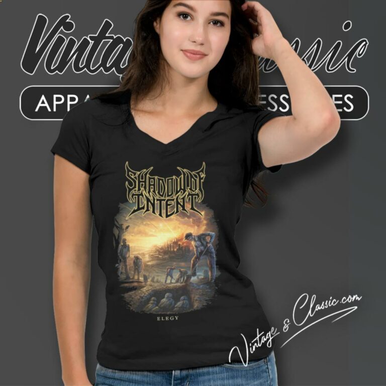 Shadow Of Intent Elegy V Neck TShirt Shadow Of Intent Elegy V Neck TShirt