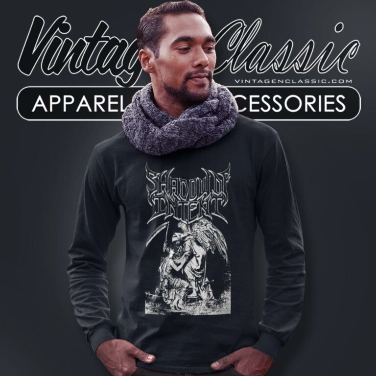 Shadow Of Intent Shirt Angel Scythe Long Sleeve Tee Shadow Of Intent Shirt Angel Scythe Long Sleeve Tee