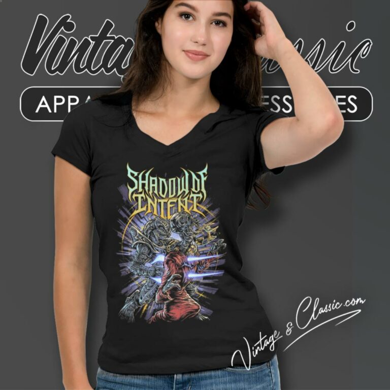 Shadow Of Intent Shirt Arbiter Kills Prophet V Neck TShirt Shadow Of Intent Shirt Arbiter Kills Prophet V Neck TShirt