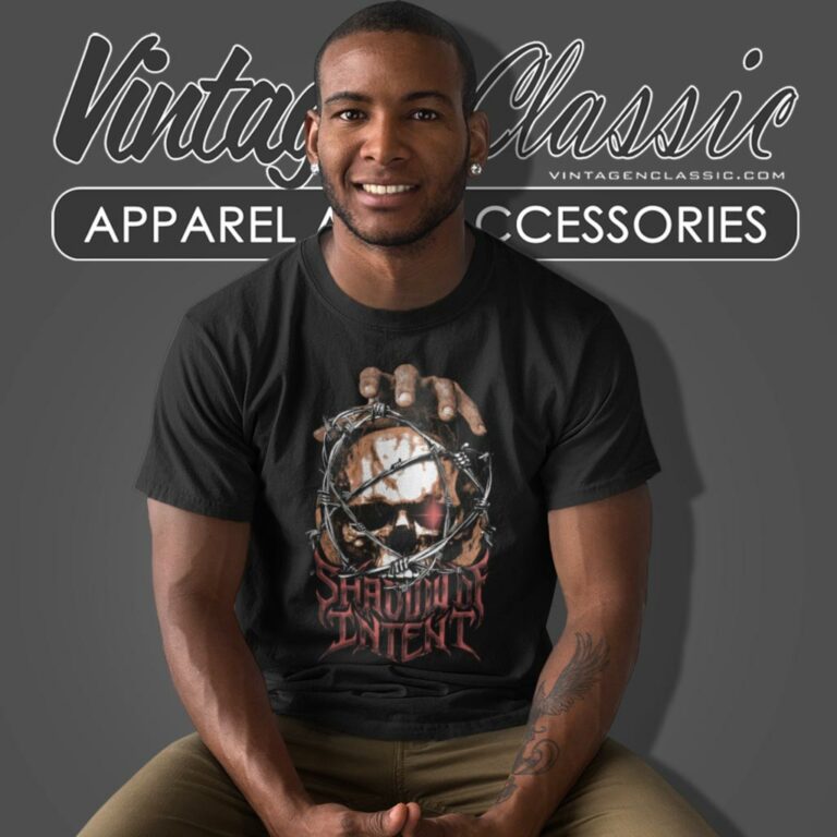 Shadow Of Intent Shirt Barbed Skull T Shirt Shadow Of Intent Shirt Barbed Skull T Shirt