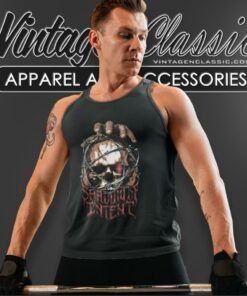 Shadow Of Intent Shirt Barbed Skull Tank Top Racerback
