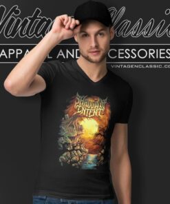 Shadow Of Intent Shirt Dark Landscape V Neck TShirt