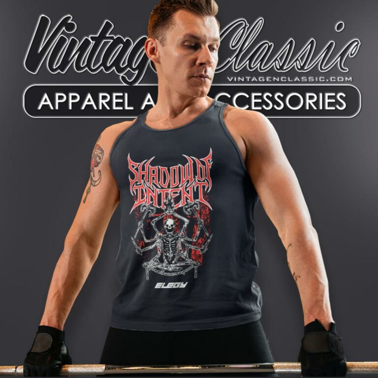 Shadow Of Intent Shirt Red Skeleton Tank Top Racerback Shadow Of Intent Shirt Red Skeleton Tank Top Racerback