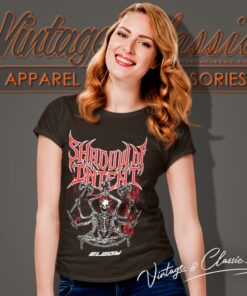Shadow Of Intent Shirt Red Skeleton 6 Shadow Of Intent Shirt Red Skeleton Women T Shirt