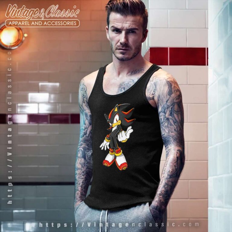 Shadow The Hedgehog From Sonic Tank Top Racerback Shadow The Hedgehog From Sonic Tank Top Racerback