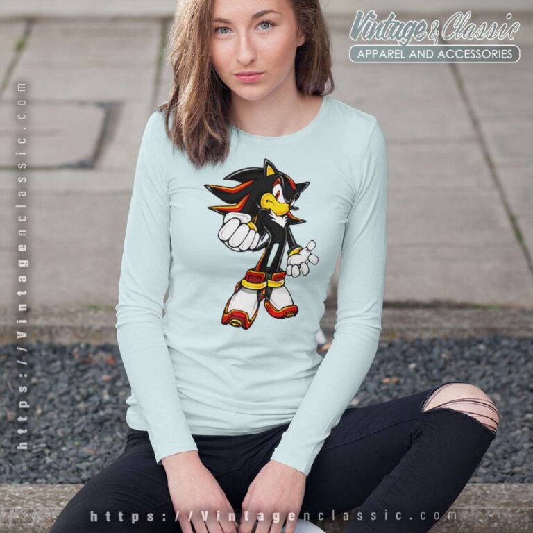 Shadow The Hedgehog Sonic Long Sleeve Tee Shadow The Hedgehog Sonic Long Sleeve Tee