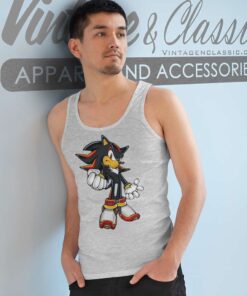 Shadow The Hedgehog Sonic Tank Top Racerback