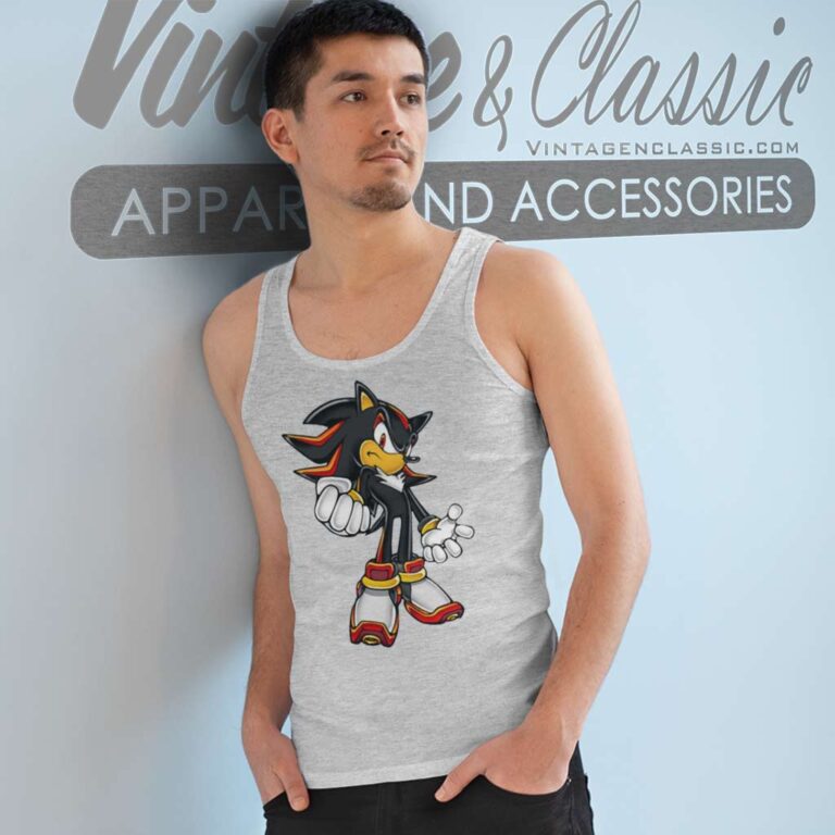Shadow The Hedgehog Sonic Tank Top Racerback Shadow The Hedgehog Sonic Tank Top Racerback