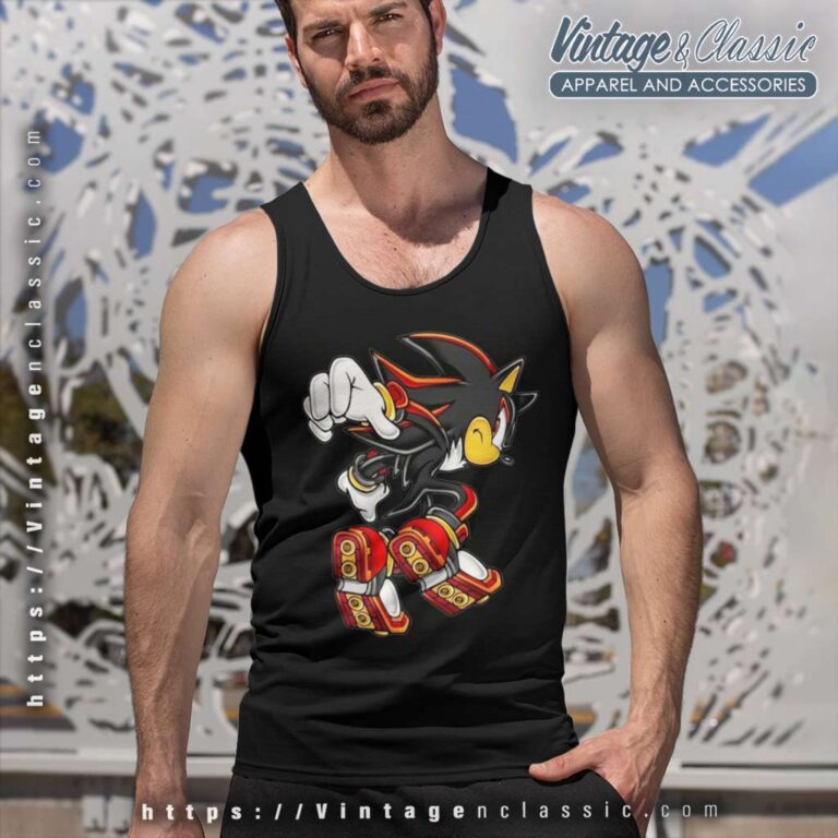 Shadow The Hedgehog Tank Top Racerback Shadow The Hedgehog Tank Top Racerback