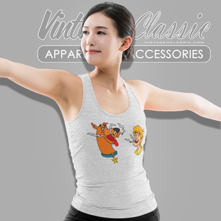 Shaggy And Scoobydoo Tank Top Racerback Shaggy And Scoobydoo Tank Top Racerback