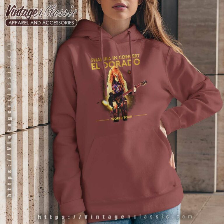 Shakira Shirt El Dorado World Tour Hoodie Shakira Shirt El Dorado World Tour Hoodie