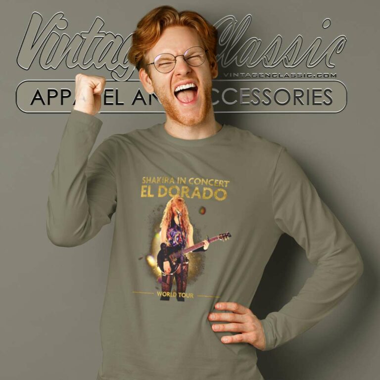 Shakira Shirt El Dorado World Tour Long Sleeve Tee Shakira Shirt El Dorado World Tour Long Sleeve Tee