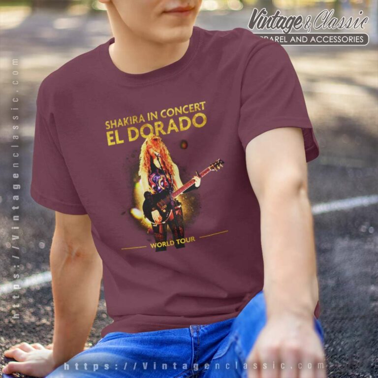 Shakira Shirt El Dorado World Tour T Shirt Shakira Shirt El Dorado World Tour T Shirt